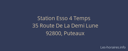 Station Esso 4 Temps