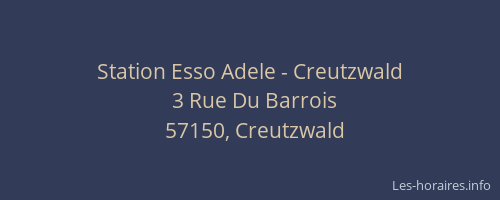 Station Esso Adele - Creutzwald