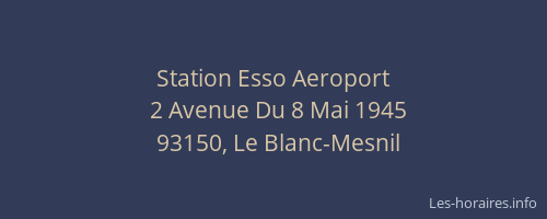 Station Esso Aeroport