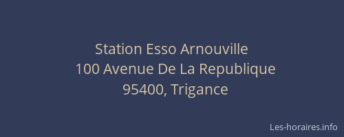 Station Esso Arnouville