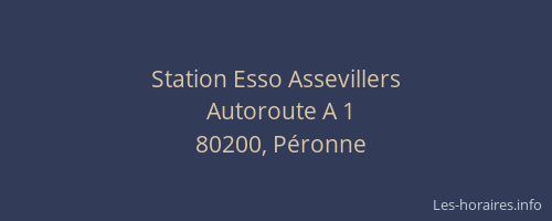 Station Esso Assevillers
