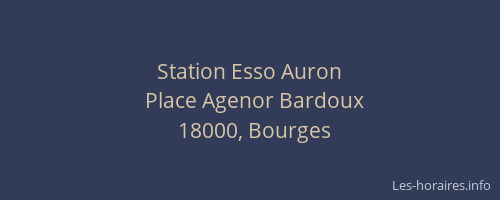 Station Esso Auron