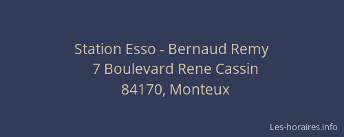 Station Esso - Bernaud Remy