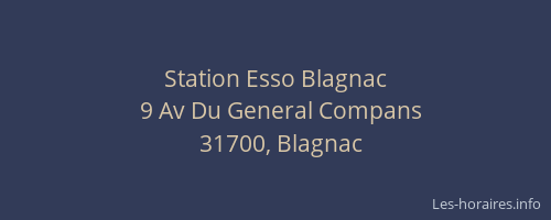Station Esso Blagnac
