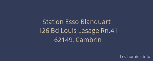 Station Esso Blanquart