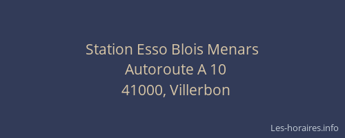 Station Esso Blois Menars