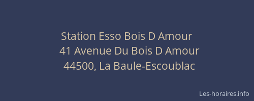 Station Esso Bois D Amour