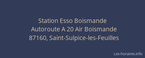 Station Esso Boismande
