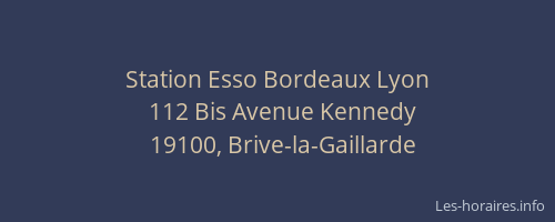 Station Esso Bordeaux Lyon