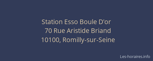 Station Esso Boule D'or