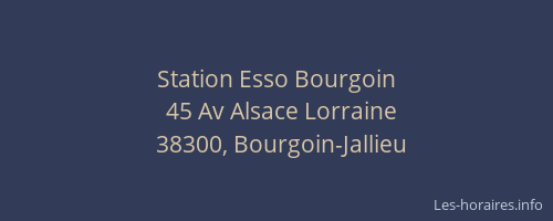 Station Esso Bourgoin