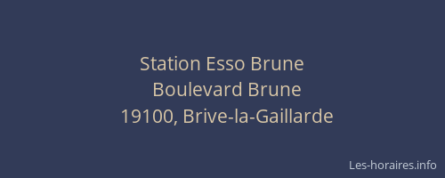 Station Esso Brune