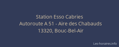 Station Esso Cabries