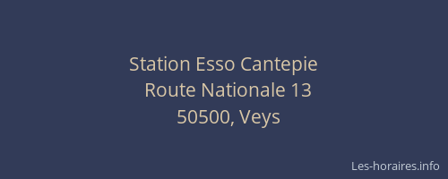 Station Esso Cantepie
