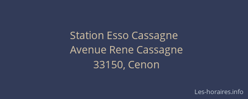 Station Esso Cassagne