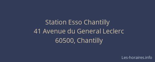 Station Esso Chantilly