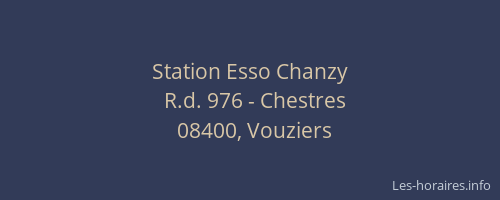 Station Esso Chanzy