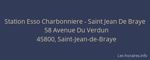Station Esso Charbonniere - Saint Jean De Braye