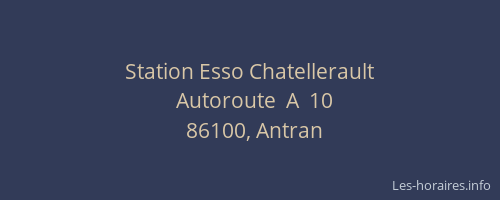 Station Esso Chatellerault