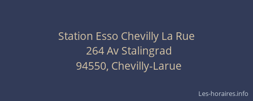 Station Esso Chevilly La Rue