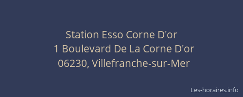 Station Esso Corne D'or