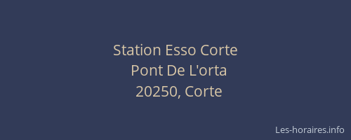 Station Esso Corte