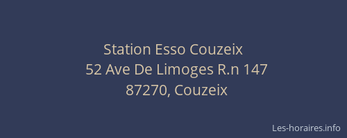 Station Esso Couzeix