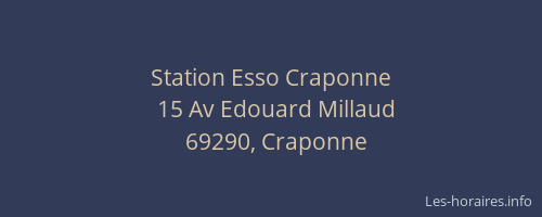 Station Esso Craponne