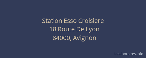 Station Esso Croisiere