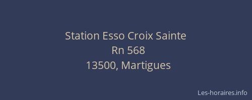Station Esso Croix Sainte