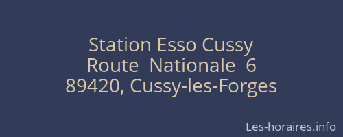 Station Esso Cussy