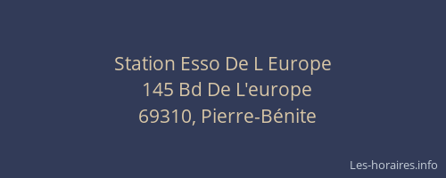 Station Esso De L Europe