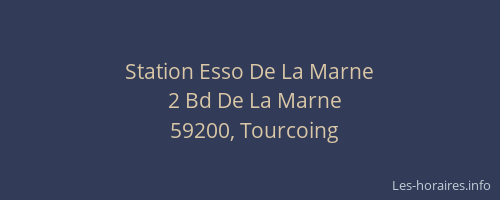 Station Esso De La Marne