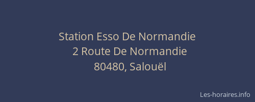 Station Esso De Normandie