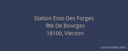Station Esso Des Forges