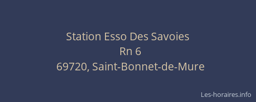 Station Esso Des Savoies