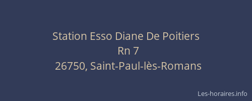 Station Esso Diane De Poitiers