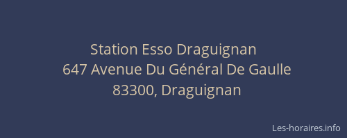 Station Esso Draguignan