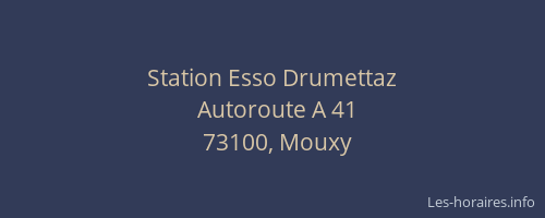 Station Esso Drumettaz
