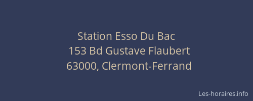 Station Esso Du Bac