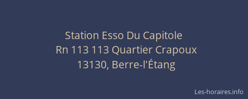 Station Esso Du Capitole