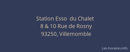 Station Esso  du Chalet