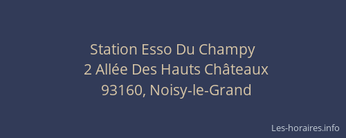 Station Esso Du Champy