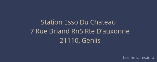 Station Esso Du Chateau