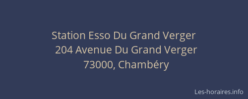 Station Esso Du Grand Verger