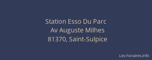 Station Esso Du Parc