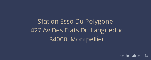 Station Esso Du Polygone