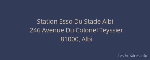 Station Esso Du Stade Albi