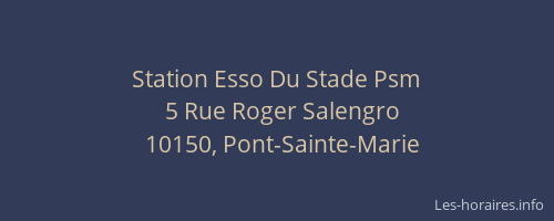 Station Esso Du Stade Psm