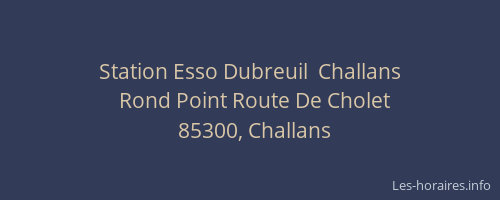 Station Esso Dubreuil  Challans